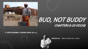 Bud not buddy chapter 6