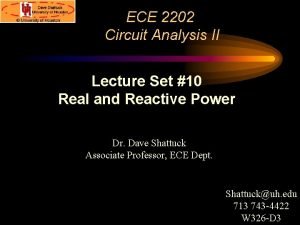 ECE 2202 Circuit Analysis II Lecture Set 10
