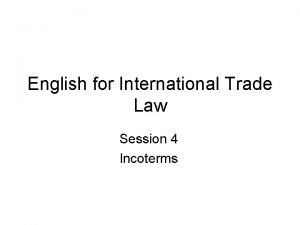 Incoterms pronunciation