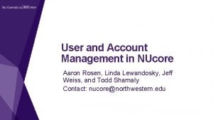 Northwestern nucore Northwestern nucore