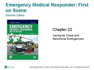 Emergency medical responder first on scene 11th edition