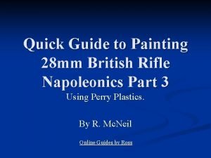 Rifle painting preparation