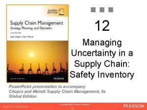 Role of safety inventory in supply chain
