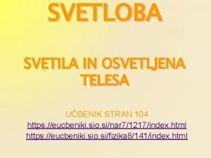 Predmeti ki odbijajo svetlobo