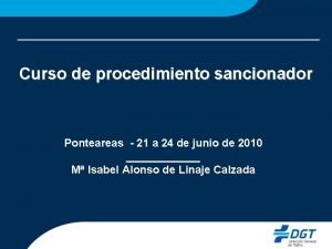 Curso de procedimiento sancionador Ponteareas 21 a 24