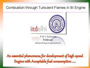 Turbulence in si engine