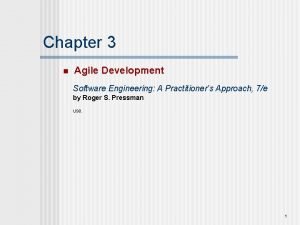 The most widely used agile process, originally proposed by