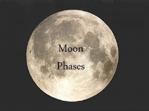 Two weeks have passed since the new moon