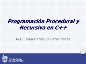 Programacin Procedural y Recursiva en C M C