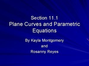 Eliminating the parameter trig