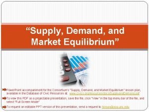 Supply and demand curve