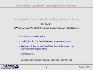 Irans Missiles Current and Future Implications for Europe