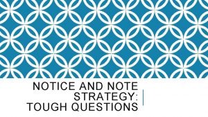 Notice and note tough questions
