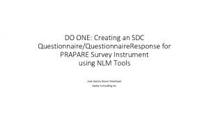 Sdc questionnaire