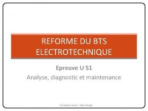 Grille d'évaluation bts electrotechnique