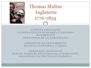 Thomas maltus