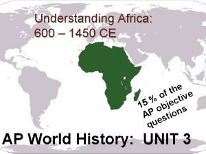 Understanding Africa 600 1450 CE e h t