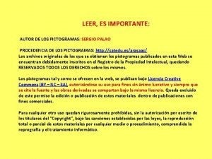 LEER ES IMPORTANTE AUTOR DE LOS PICTOGRAMAS SERGIO