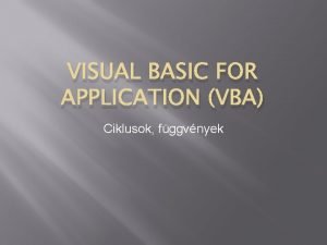 Visual basic feladatok megoldással