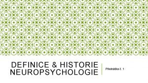 Neuropsychologie clinique