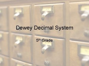 Dewey decimal scavenger hunt