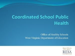 Coordinated School Public Health Office of Healthy Schools