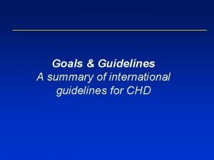 Ldl goals guidelines