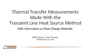 Transient line source method