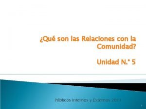 Relaciones con la comunidad ejemplos