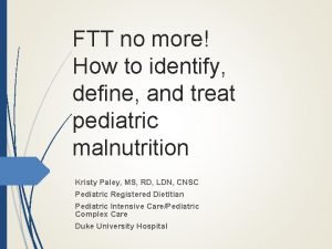 Malnutrition definition