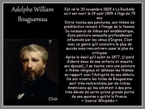 Adolphe William Bouguereau 2 Click Est n le