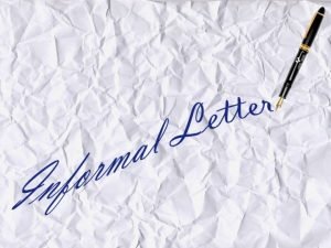 Adress of letter
