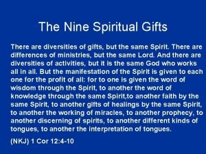 9 spiritual gifts