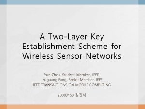 A TwoLayer Key Establishment Scheme for Wireless Sensor