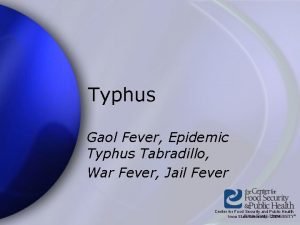 Gaol fever Gaol fever