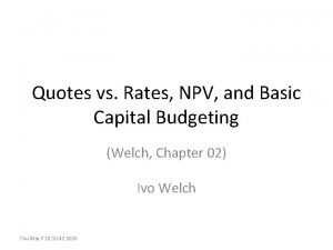 Capital budgeting quotes