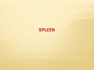Splenactomy