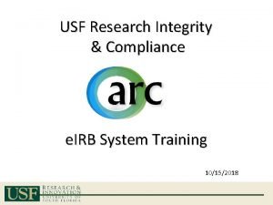 Usf irb arc