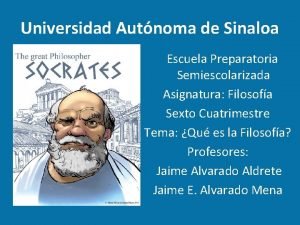 Universidad Autnoma de Sinaloa Escuela Preparatoria Semiescolarizada Asignatura