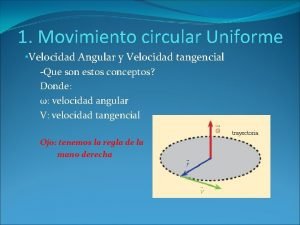Cinematica movimiento circular uniforme