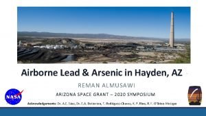 Airborne Lead Arsenic in Hayden AZ REMAN ALMUSAWI