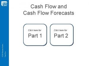 Cash flow forecast business studies