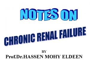 BY Prof Dr HASSEN MOHY ELDEEN Stage 1