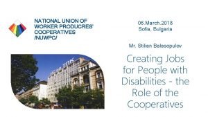 NATIONAL UNION OF WORKER PRODUCRES COOPERATIVES NUWPC 06