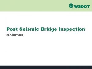 Bridge column inspections