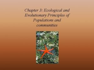 Chapter 3 Ecological and Evolutionary Principles of Populations