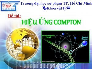 Hiệu ứng compton Hiệu ứng compton