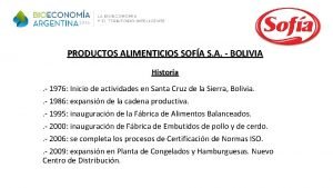 Sofia productos alimenticios