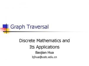 Bfs and dfs in discrete mathematics