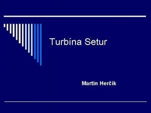 Turbna Setur Martin Herk Turbna Setur O co